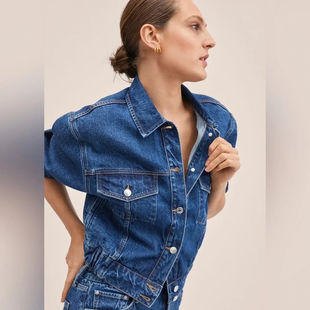 MANGO Oversize denim jacket - Picture 5 of 12